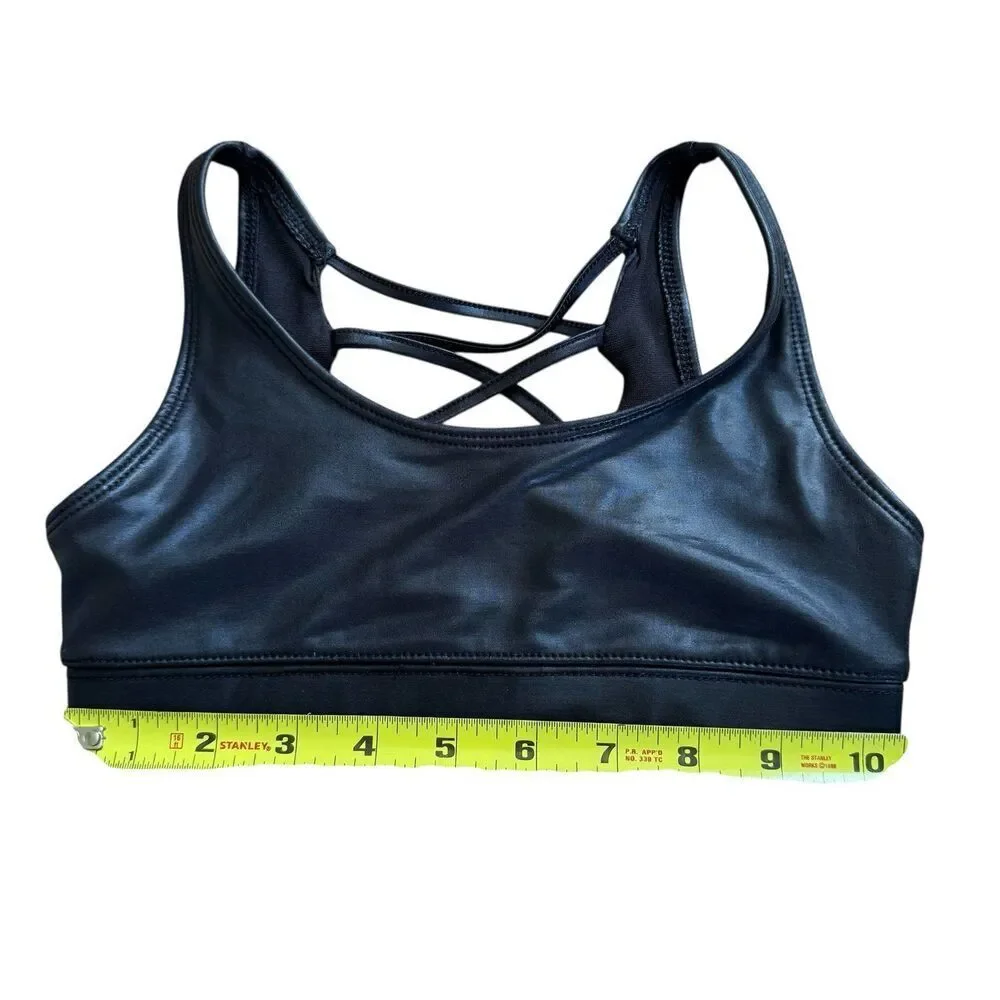 Justice Active Black Sports Bra Girls 26 Small / 7
